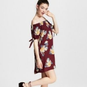 Xhilaration Cold Shoulder Floral Dress